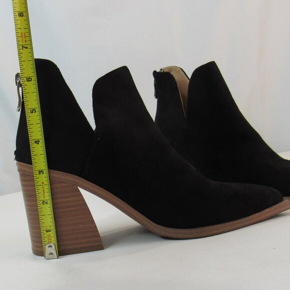 Kathemoi Women's Ankle Chunky Stacked Heel Slip On Pointed Toe Boots Size 5.5 - Picture 11 of 13